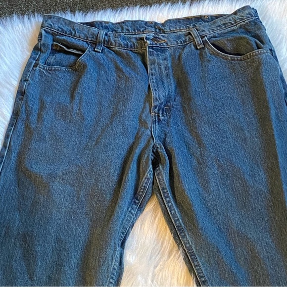 Wrangler Jean Mens Size 38 X 34 Blue Pockets Denim - Picture 2 of 8